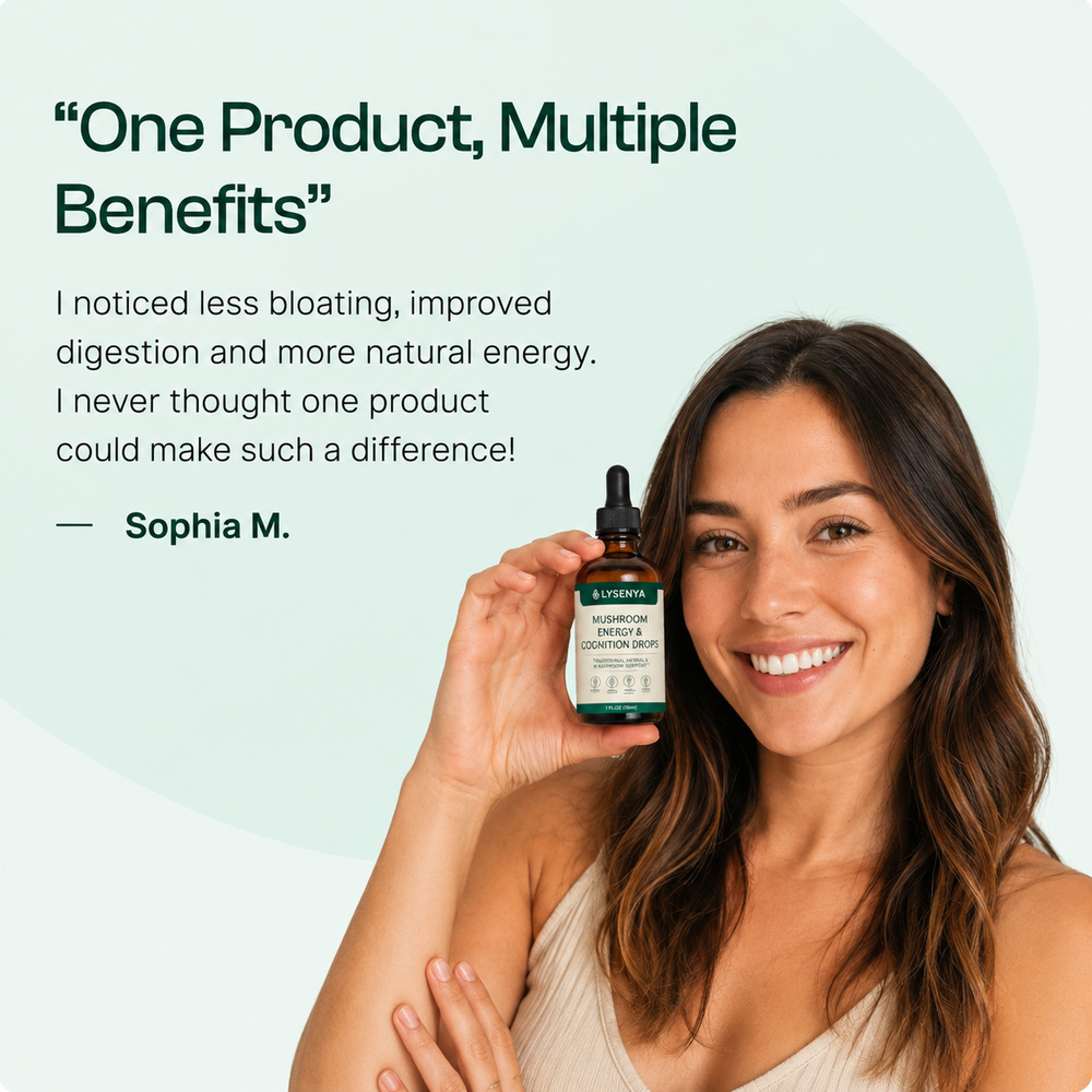 Lysenya® Mushroom Energy & Cognition Drops